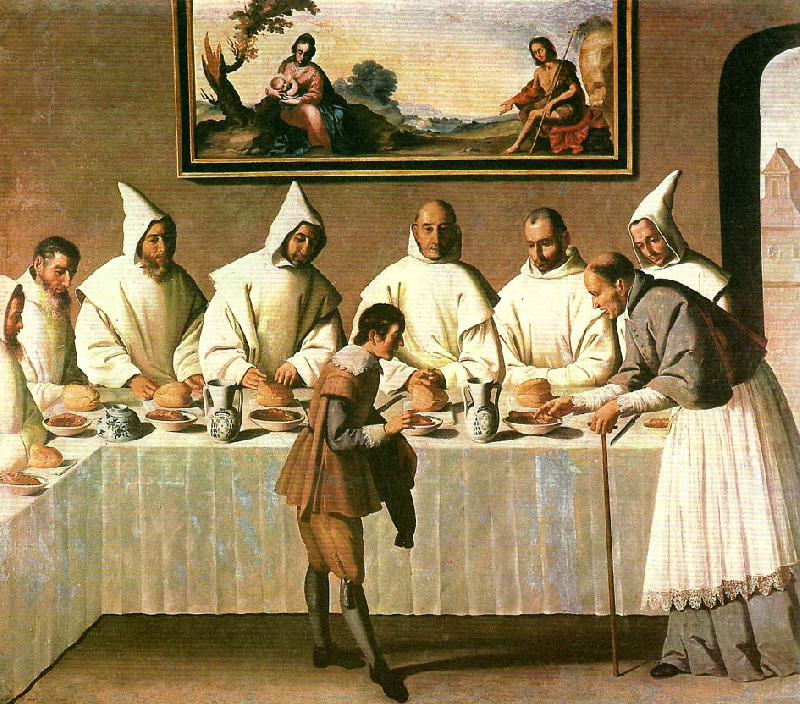 Francisco de Zurbaran st, hugo in the refectory china oil painting image